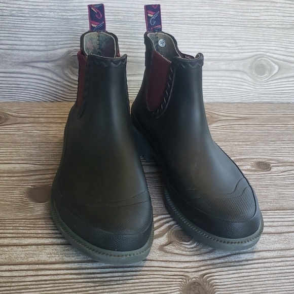 Ted Baker mens  black short rain boots 40